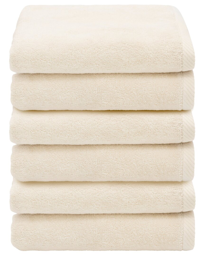 Linum Home Textiles 100% Turkish Cotton Ediree Hand Towels (set Of 6) In Beige
