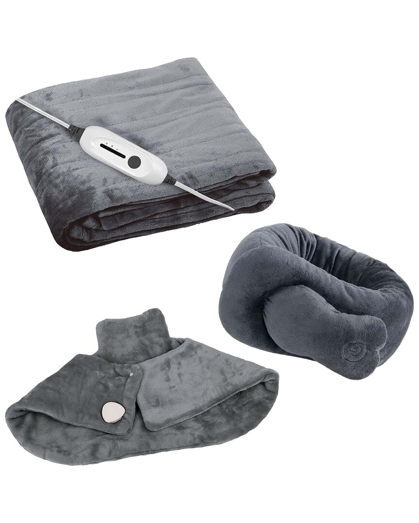 Pursonic Ultimate Cozy Comfort & Relaxation Bundle – Heated Blanket