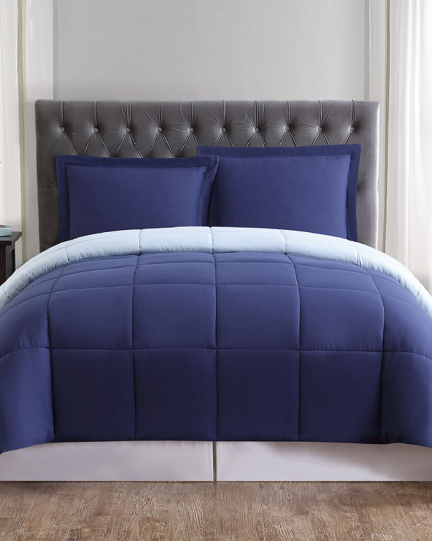 Truly Soft Everyday Reversible Navy Comforter Set
