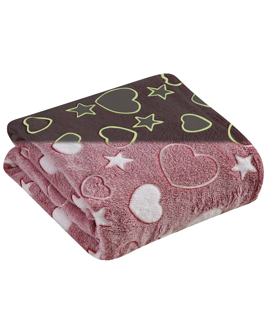 PLAZATEX PLAZATEX GLOW-IN-THE-DARK THROW BLANKET