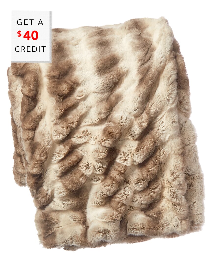 Shop Donna Salyers Fabulous-furs Donna Salyers' Fabulous-furs Faux Fur Throw With $40 Credit
