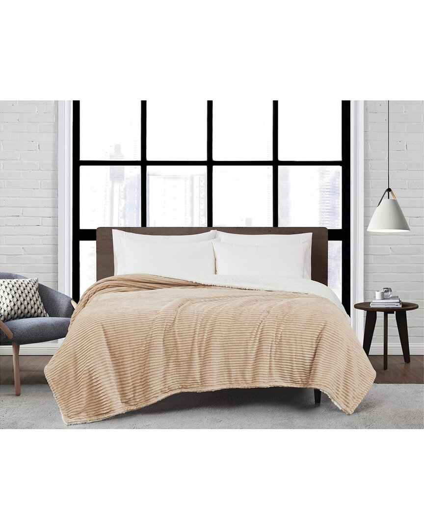 London Fog Corduroy Blanket In Sand