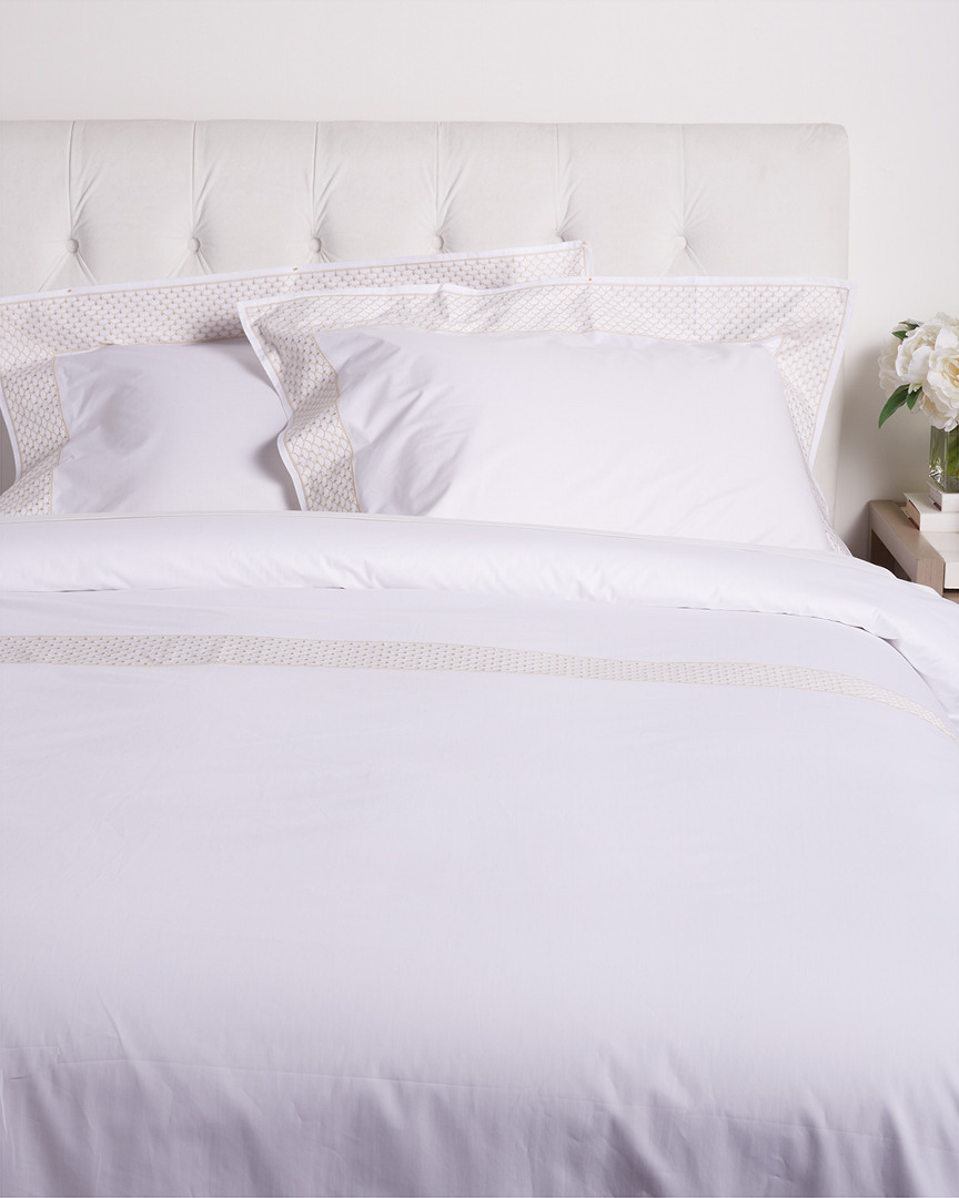 Maurizio Italy Fan Duvet Set In White
