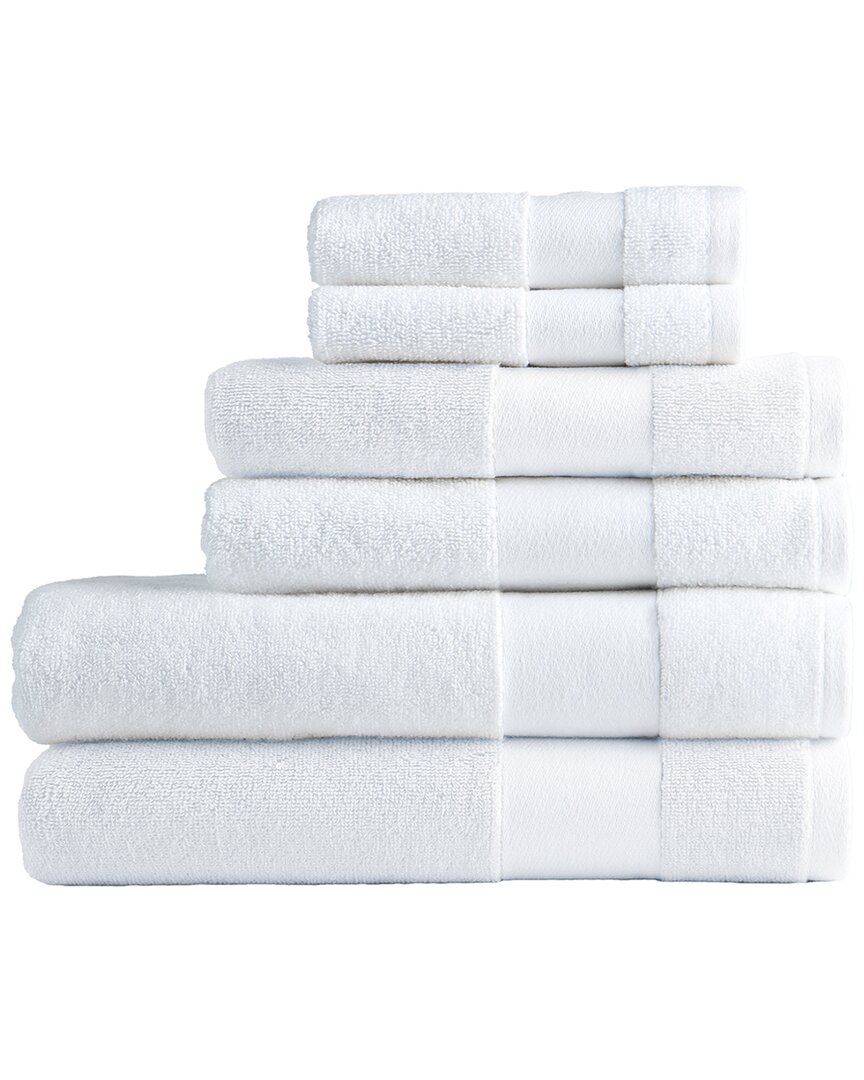 Lacoste Sport Stripe Cotton 6pc Luxury Towel Set