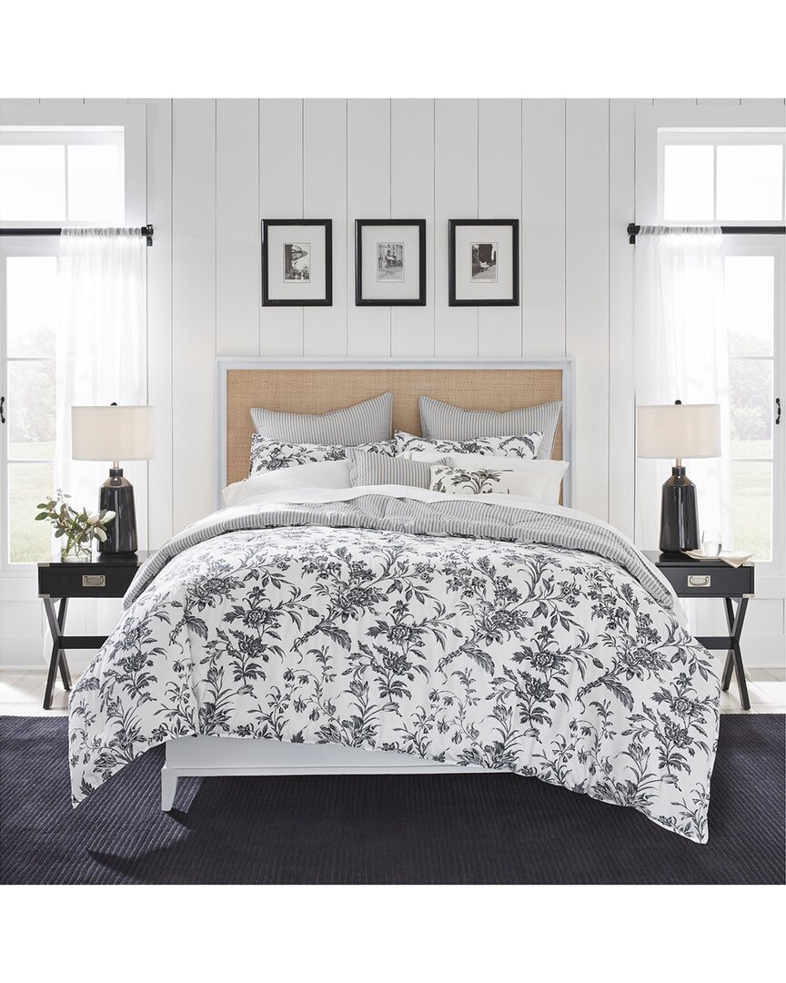 Laura Ashley Amberley Cotton Comforter Set In Grey