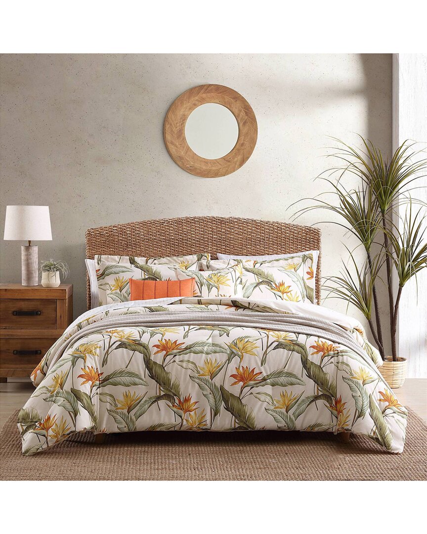 Tommy Bahama Birds Of Paradise Cotton Comforter Set In Brown