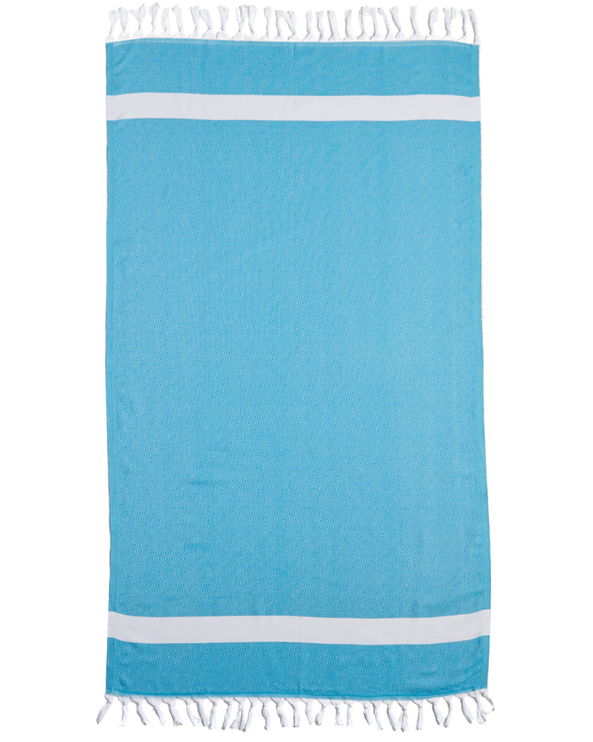 Linum Home Textiles Diamond Pestemal Beach Towel In Blue