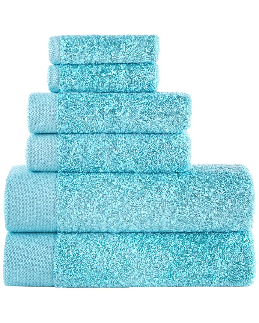 Brooks Brothers Solid Signature 6pc Towel Set In Green