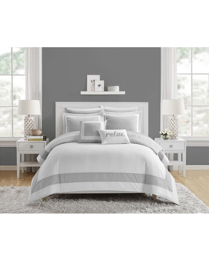 New York And Company Gibson Comforter Set In Grey