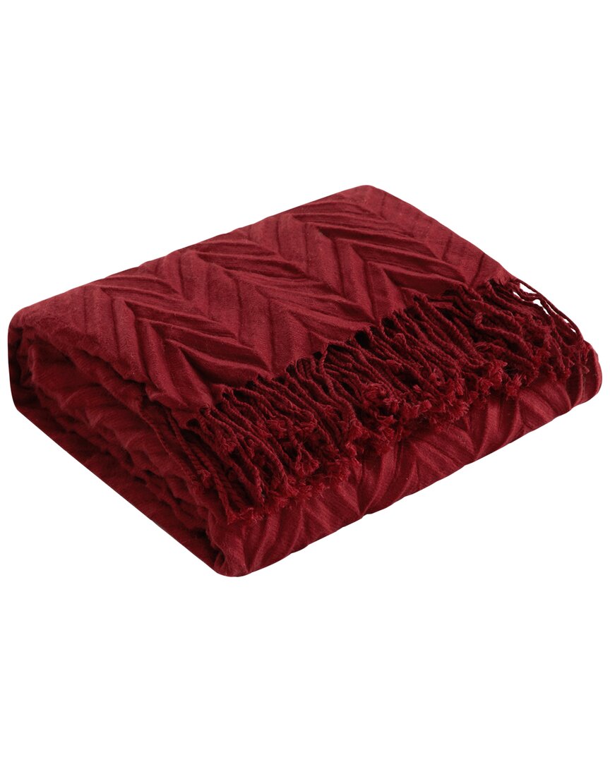 New York And Company Foremost Throw Blanket In Red