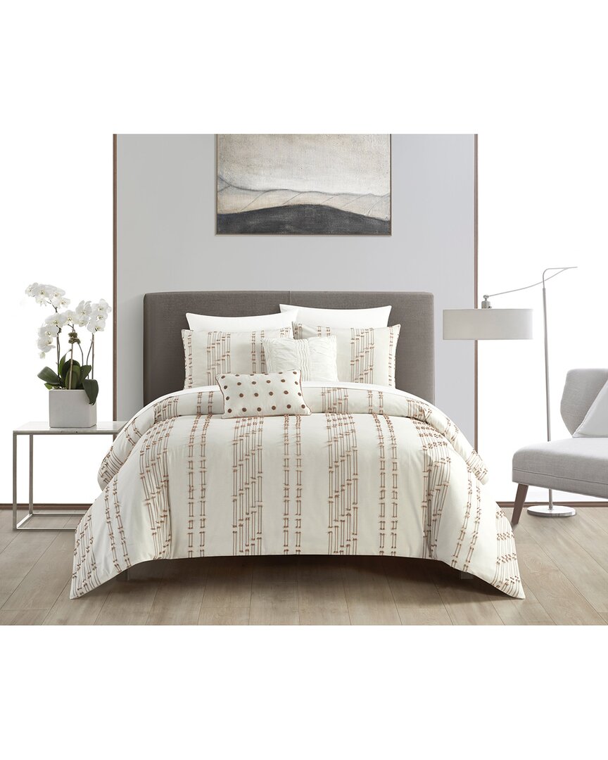 Shop New York And Company New York & Company Desiree Bed In A Bag Comforter Set In Beige