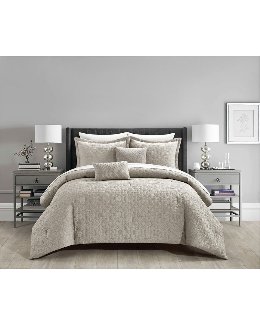 New York And Company Trinity Bed In A Bag Comforter Set In Taupe