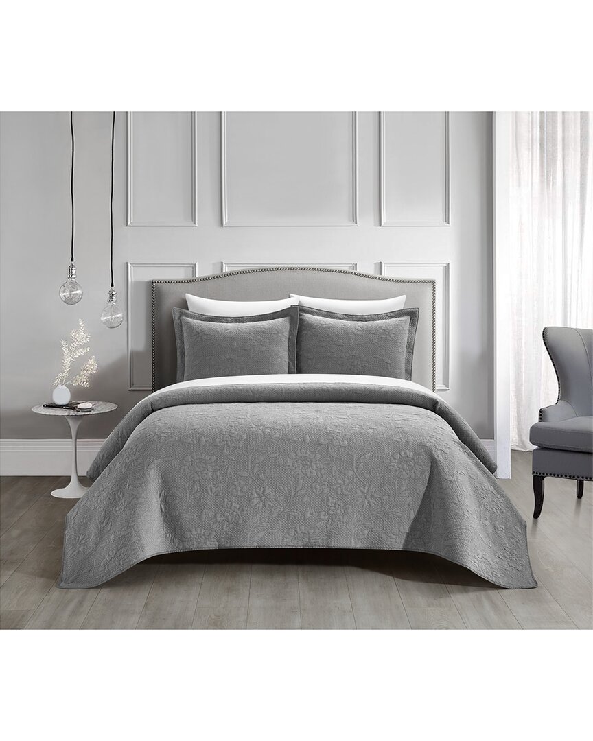 New York And Company New York & Company Austin Quilt Set In Grey