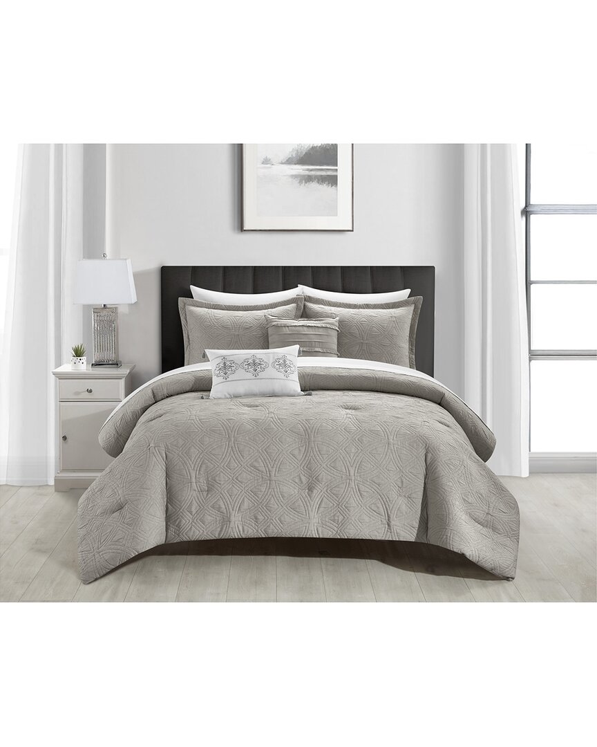 New York And Company New York & Company Artista Comforter Set In Grey