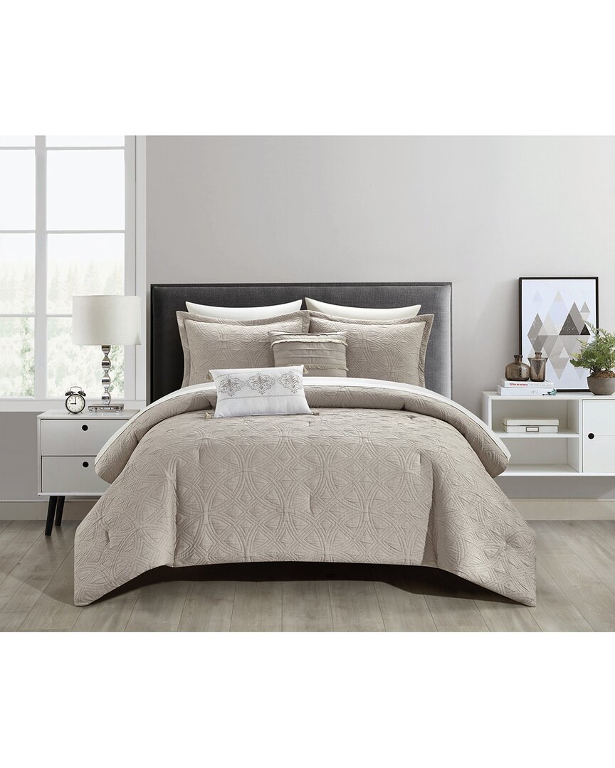New York And Company New York & Company Artista Comforter Set In Taupe