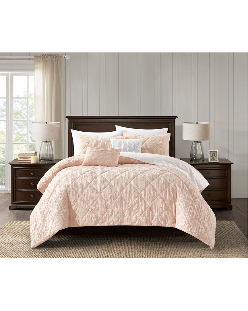 New York And Company Leighton Comforter Set In Blush