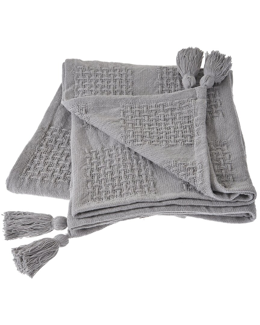 Lr Home Cozy Light Gray Throw Blanket