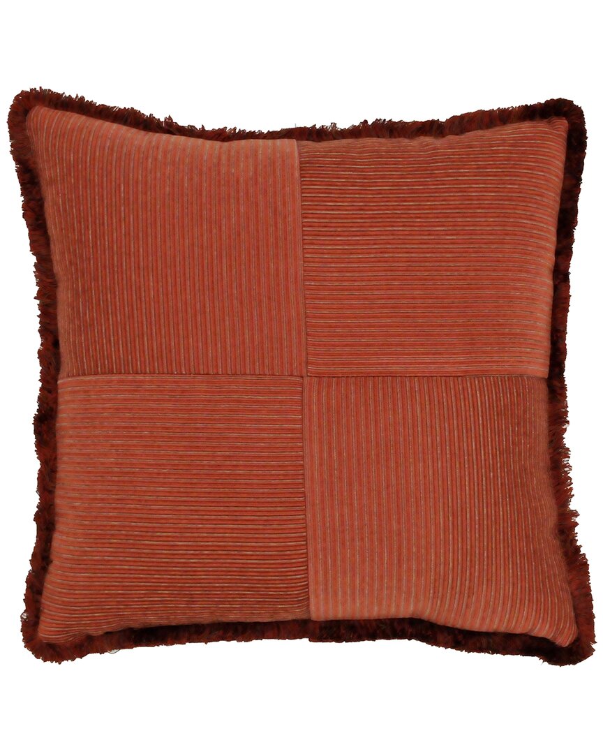 Rose Tree Harrogate Fringed Striped Square Pillow