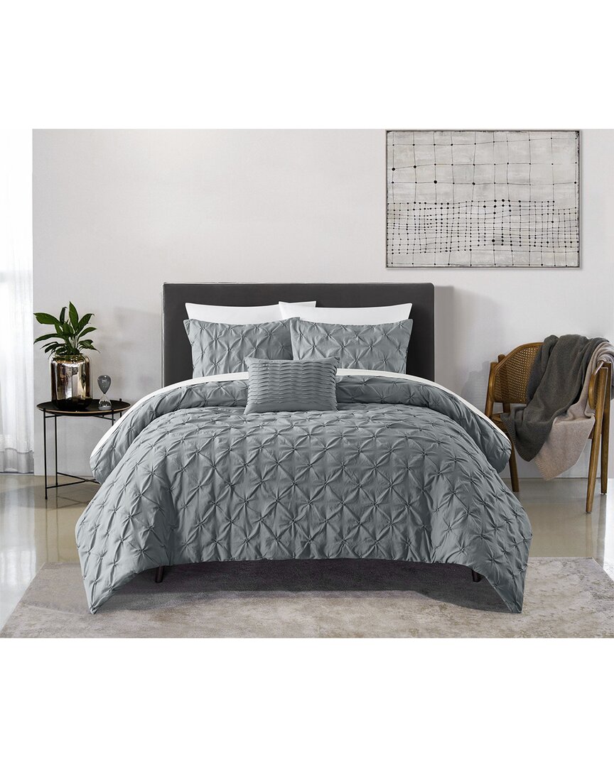 Chic Home Bradlee Bed In A Bag Comforter Set In Grey