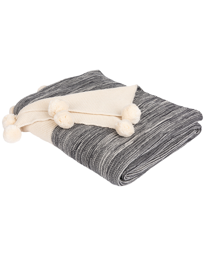 Safavieh Orie Pom Pom Throw