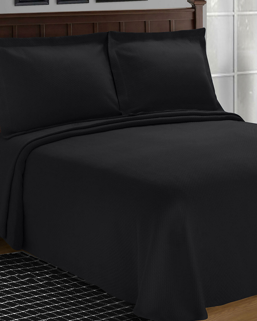 Superior Jacquard Matelasse Diamond Solitaire 3pc Bedspread Set