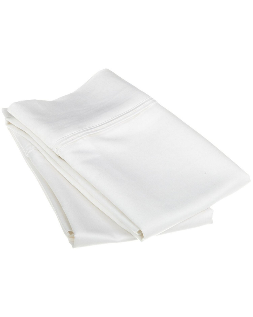 SUPERIOR SUPERIOR 1200 THREAD COUNT EGYPTIAN COTTON 2PC SOLID PILLOWCASE SET