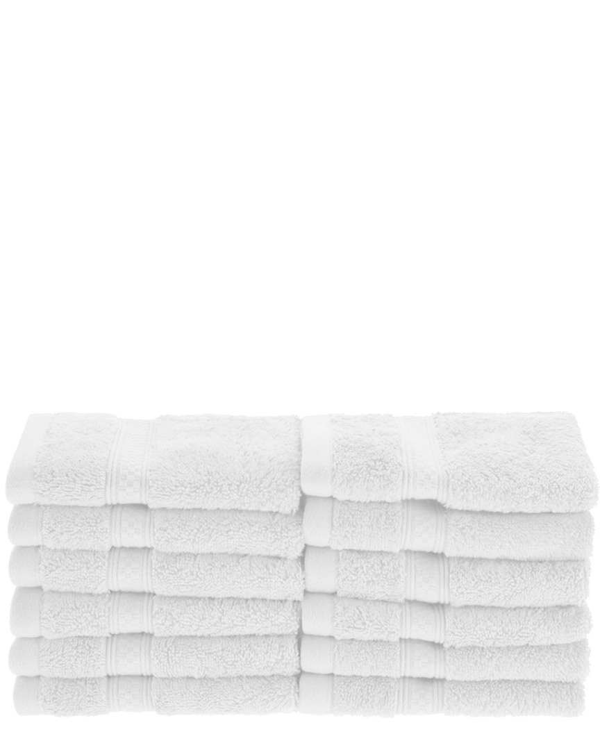 Superior Rayon From Bamboo Blend Solid 12pc Face Towel Set