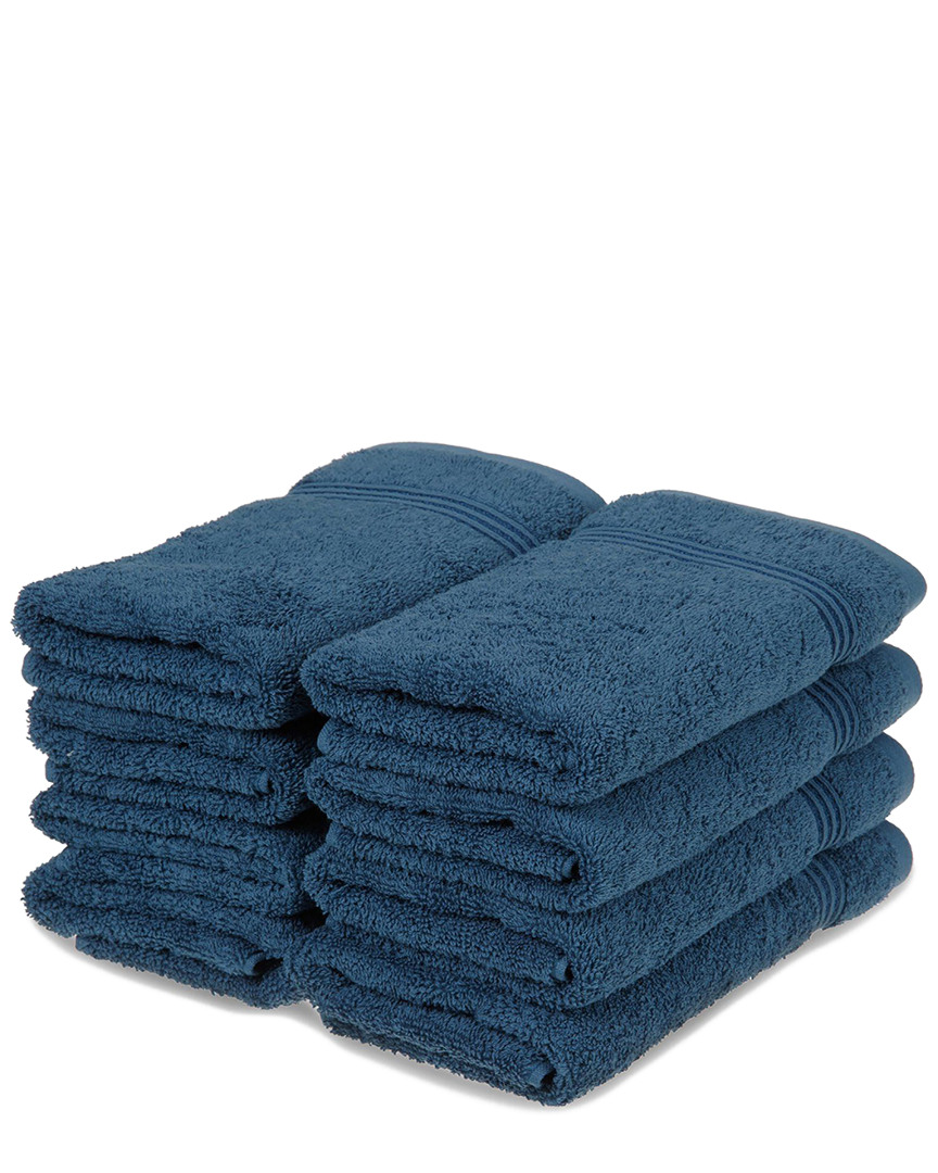Superior Solid 8pc Absorbent Hand Towel Set