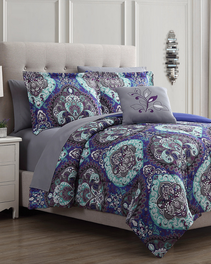 Shop Modern Threads 8pc Printed Reversible Complete Bed Set