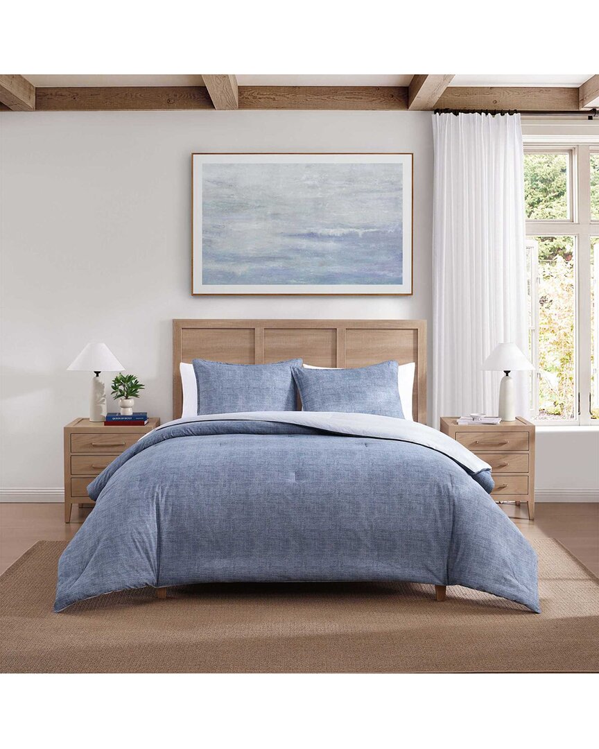 Tommy Hilfiger 180 Thread Count Classic Texture Percale Plain Pigment Duvet Set