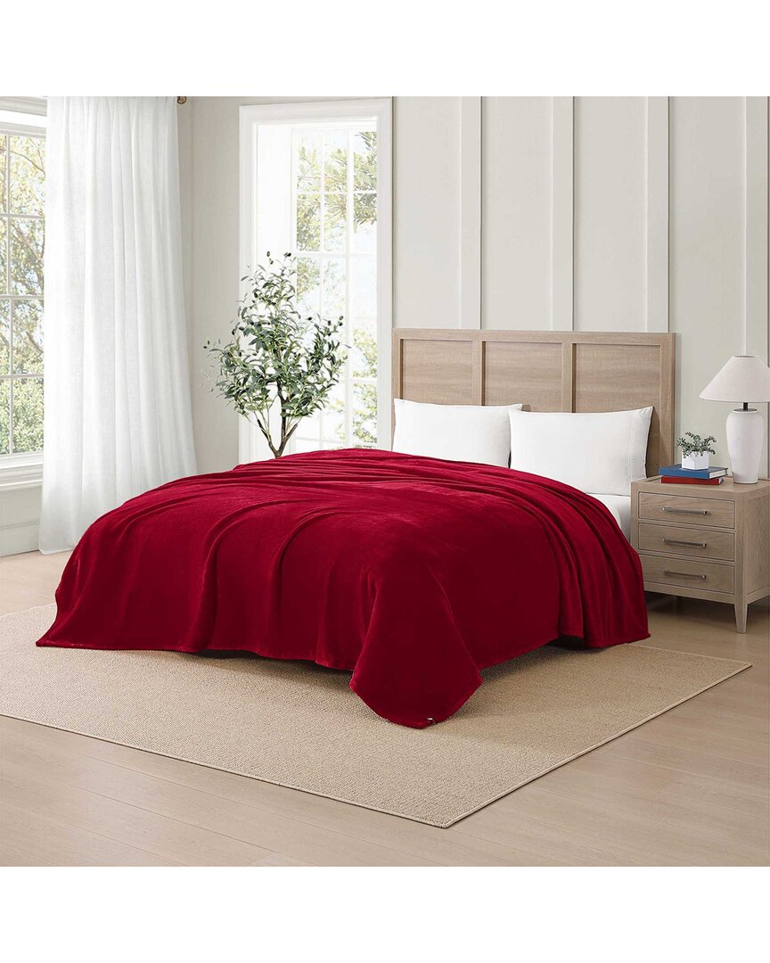 Tommy Hilfiger Th Solid Plush Blanket