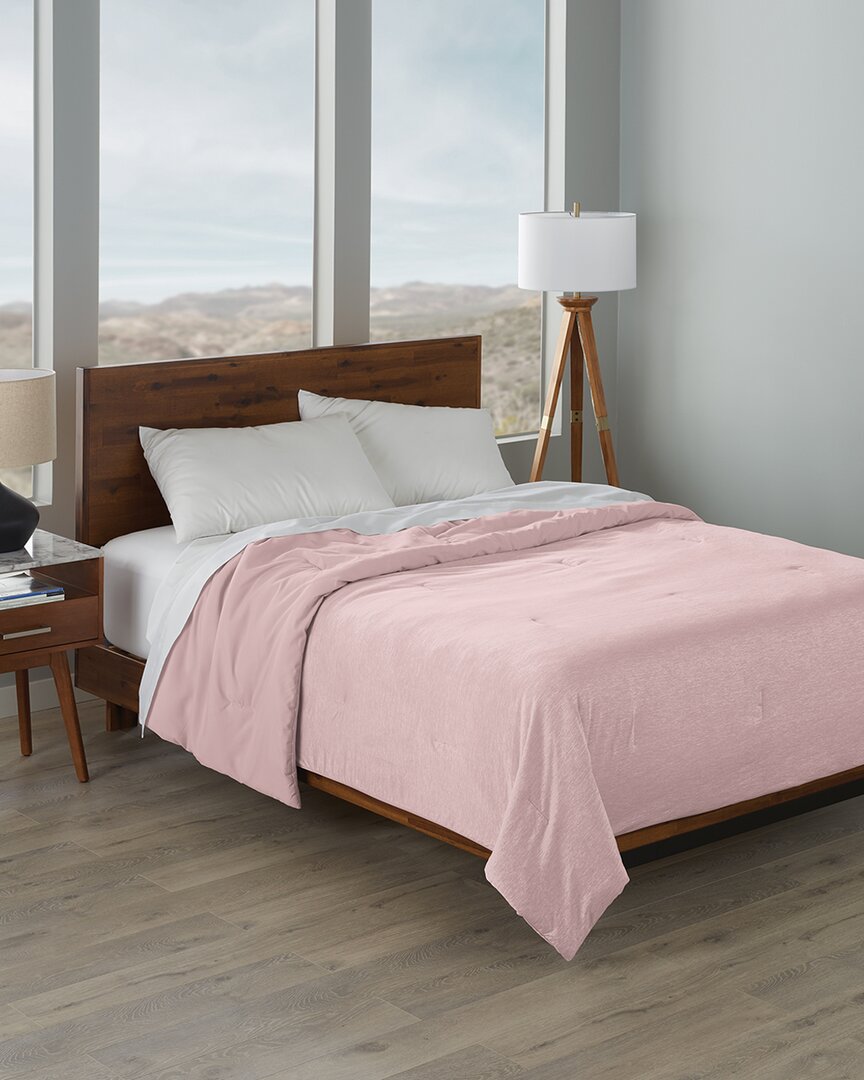 Ella Jayne Cooling Jersey Fabric Down-alternative Comforter In Pink
