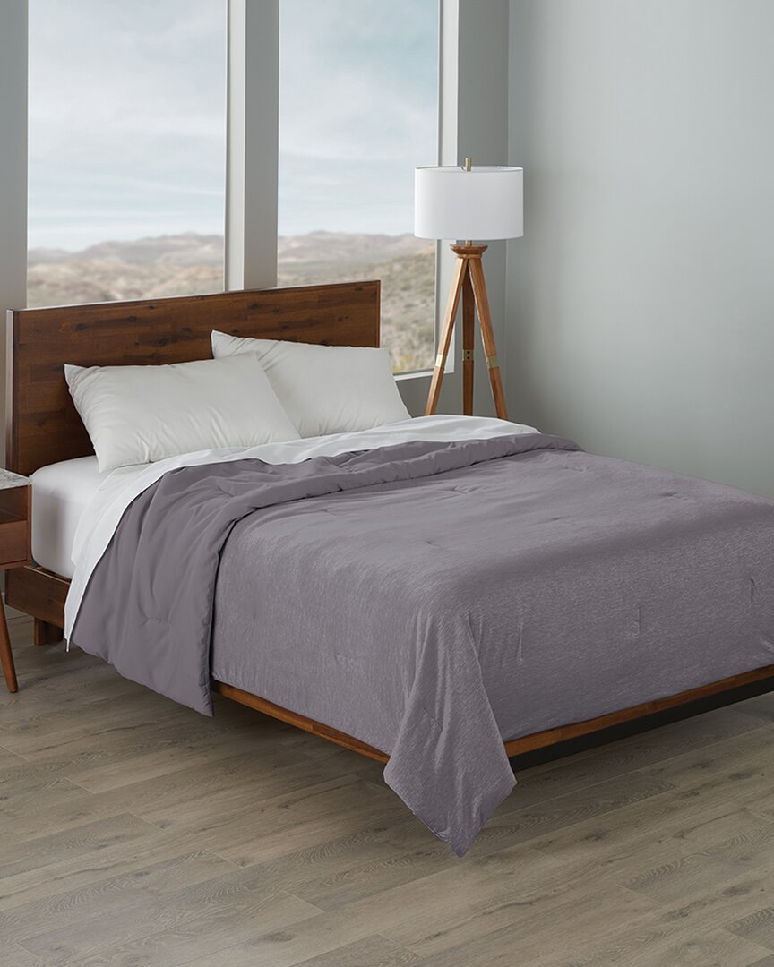 Ella Jayne Cooling Jersey Fabric Down-alternative Comforter In Gray