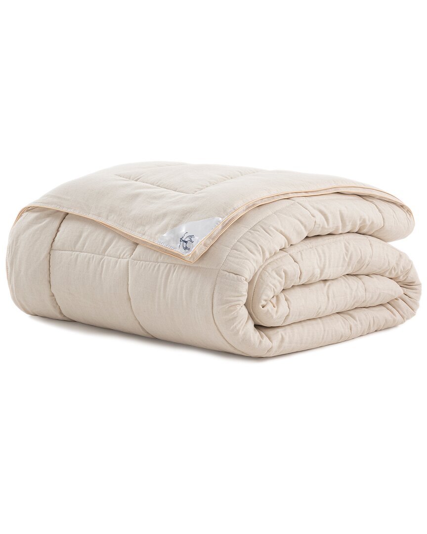 Brooks Brothers Linen Quilt In Cream