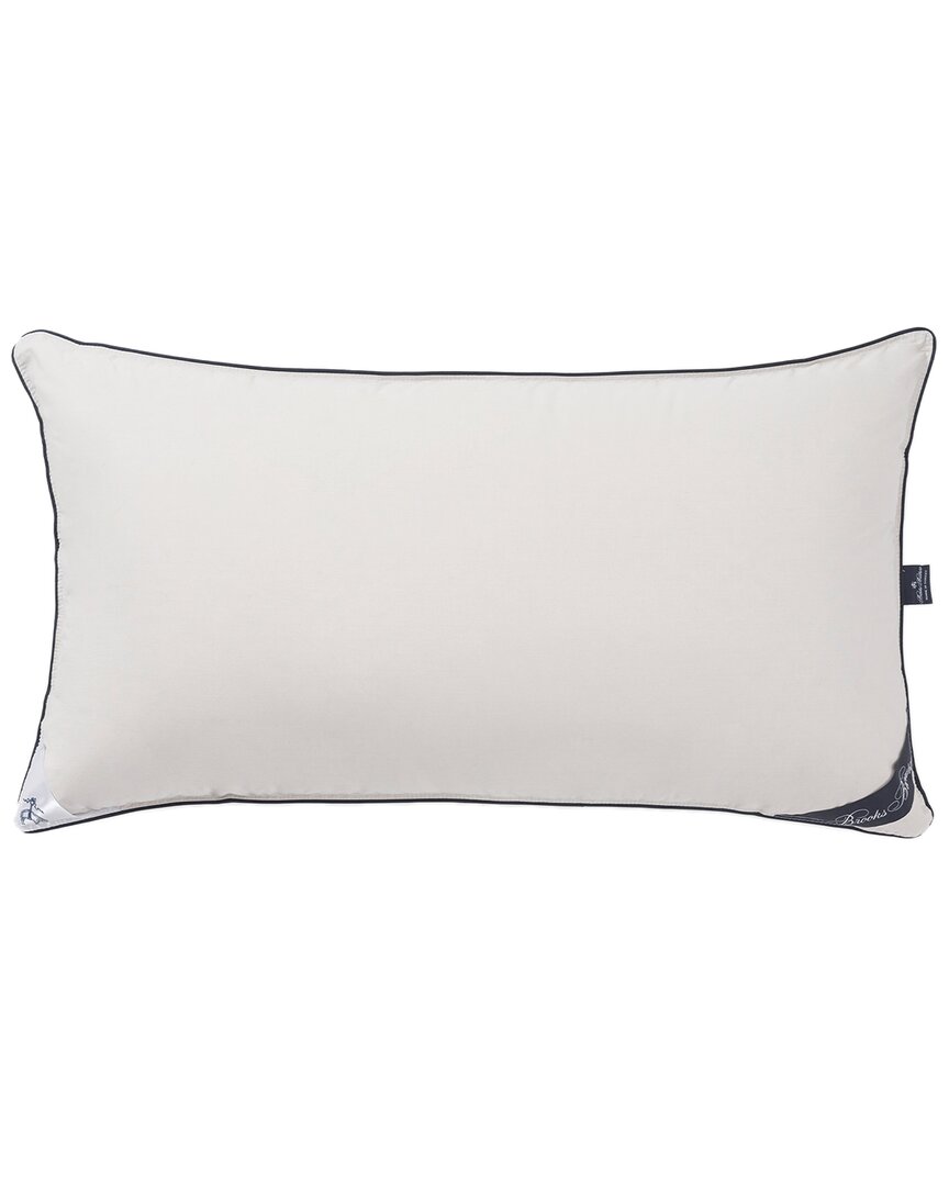 Brooks Brothers Goose Down Pillow In Silver