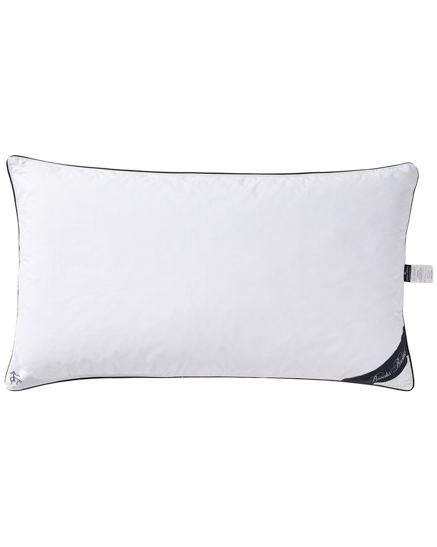 Brooks Brothers Goose Down Pillow In White