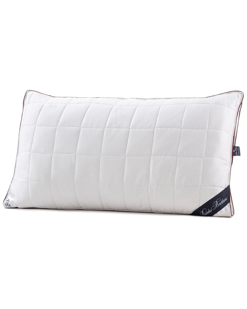 Brooks Brothers Cotton Pillow In White