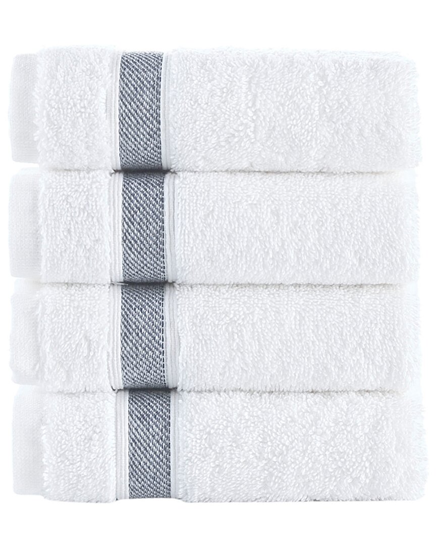 Brooks Brothers Ottoman Rolls 4pc Wash Towels In Navy