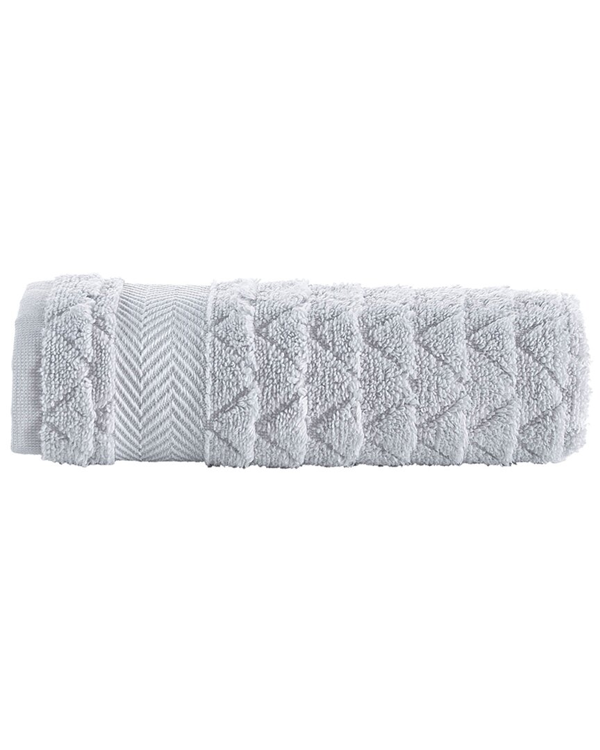Brooks Brothers Herringbone Hand Towels In Silver