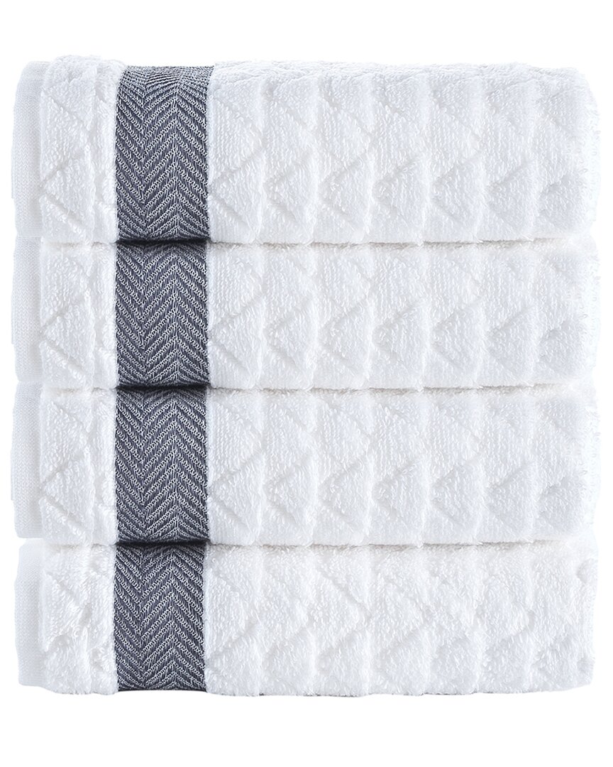 Brooks Brothers Herringbone Cotton 4-pack Hand Towels In Multi