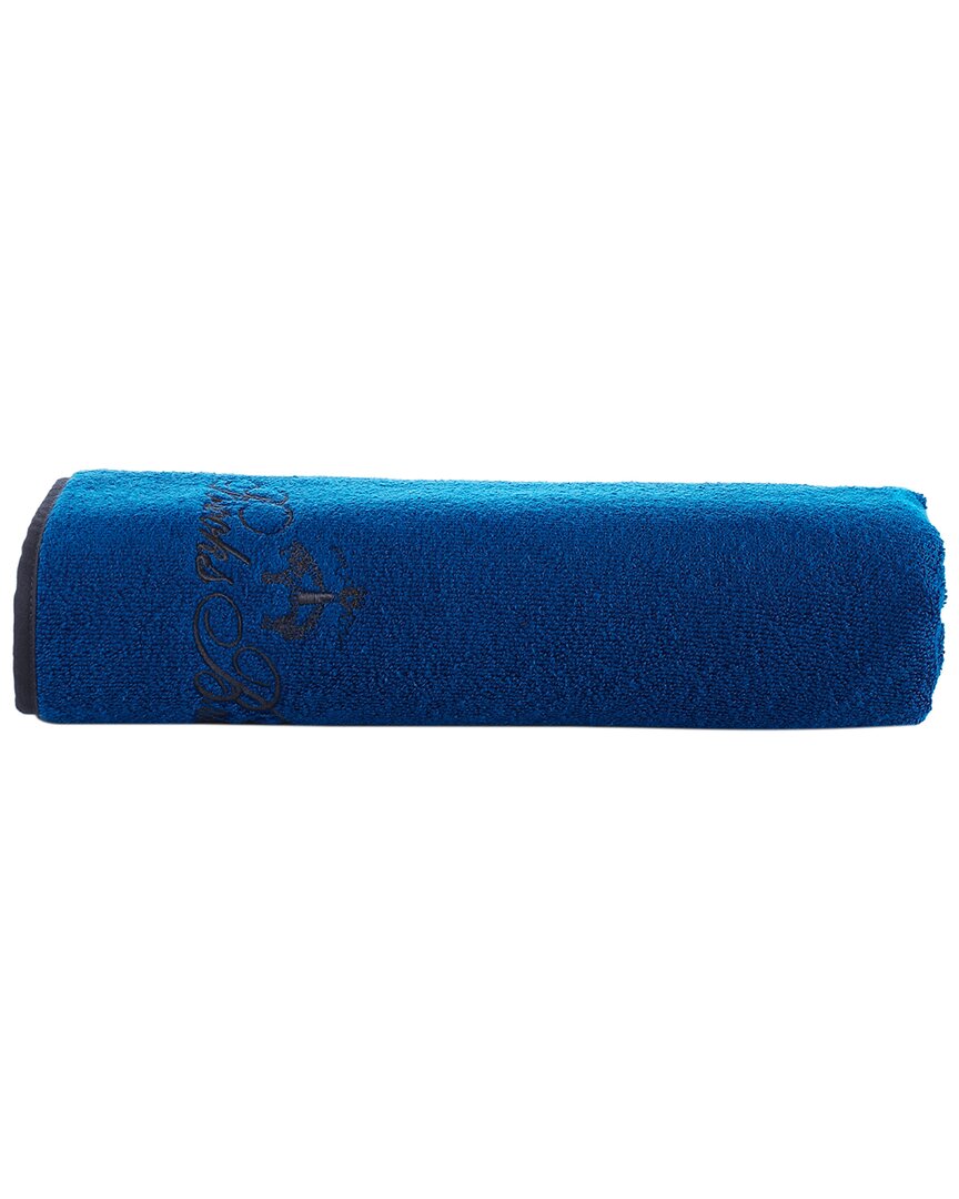 Brooks Brothers Contrast Frame Bath Towel In Blue