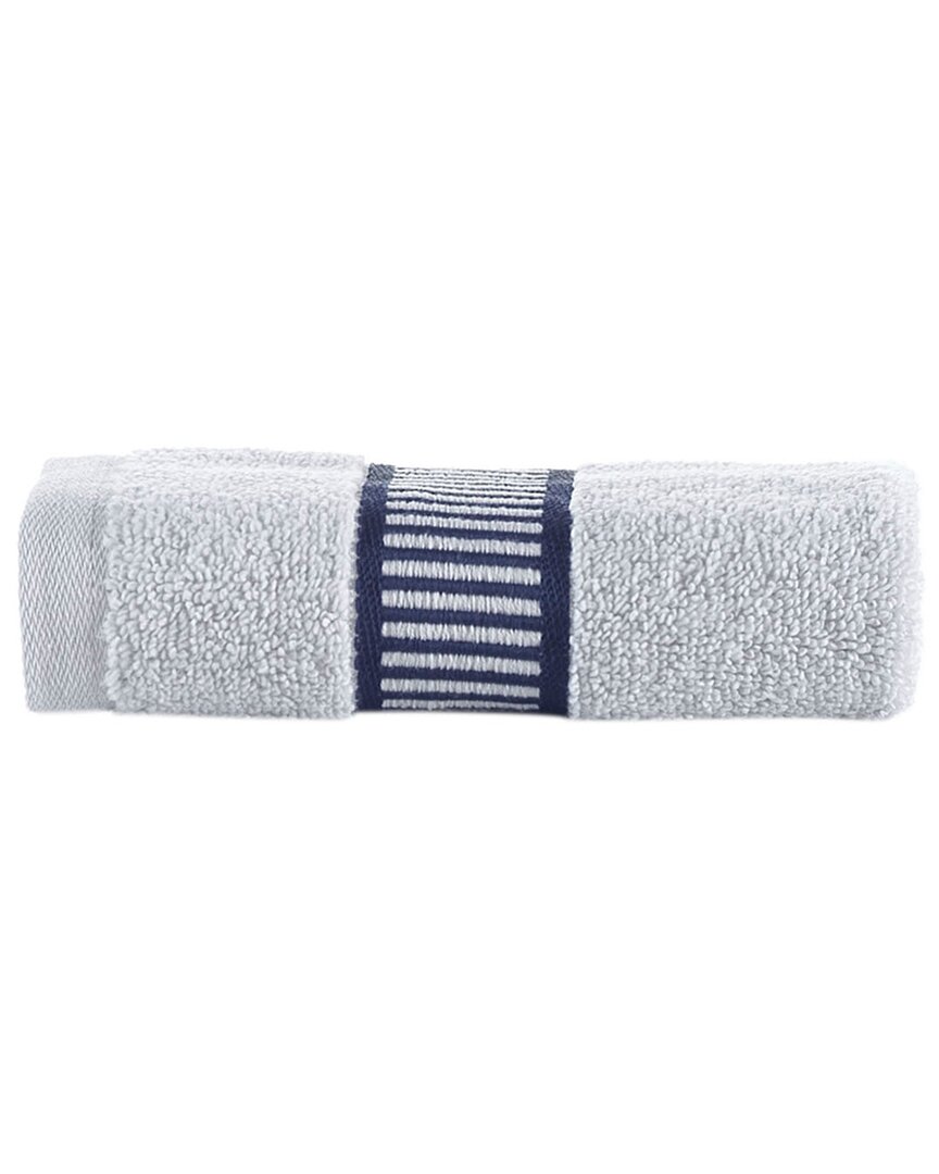 Brooks Brothers Fancy Border Wash Towels In Silver