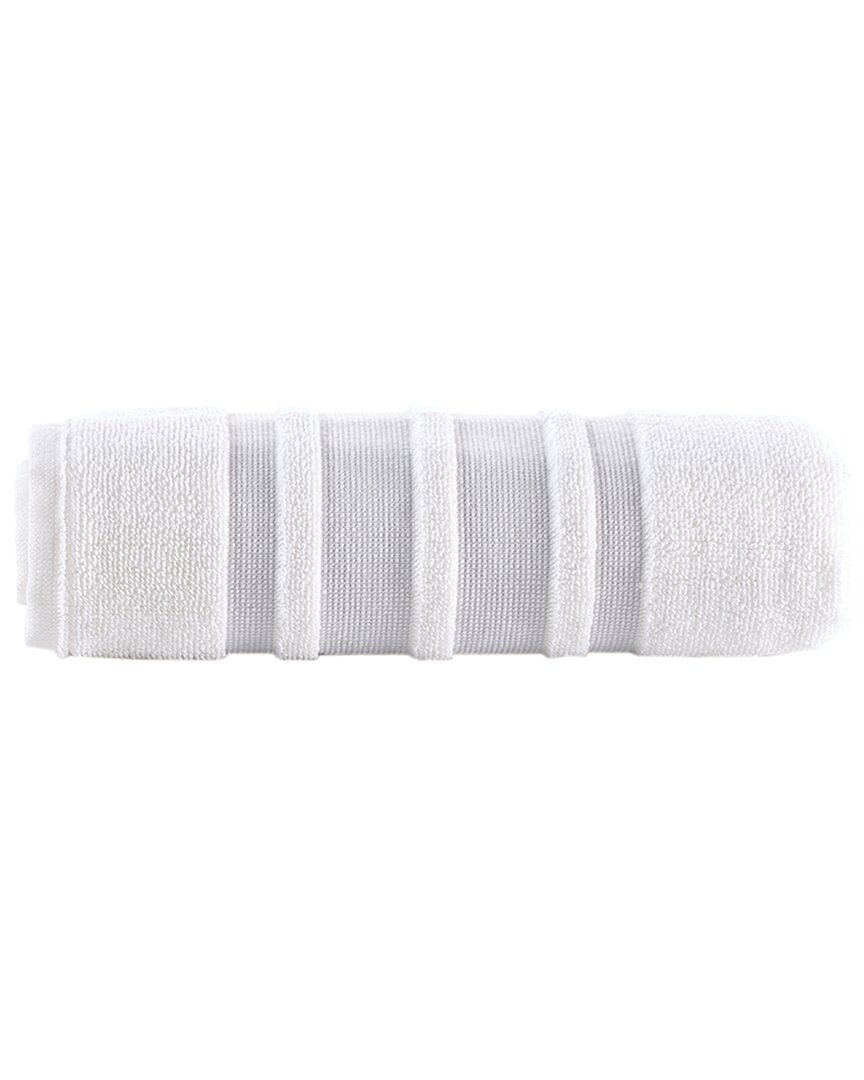 Brooks Brothers Contrast Border Hand Towels In Silver