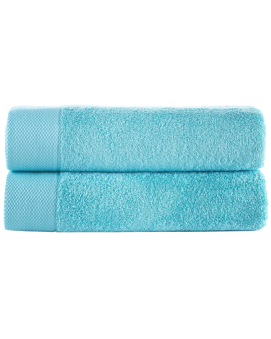 Brooks Brothers Solid Signature 2pc Bath Towels In Green