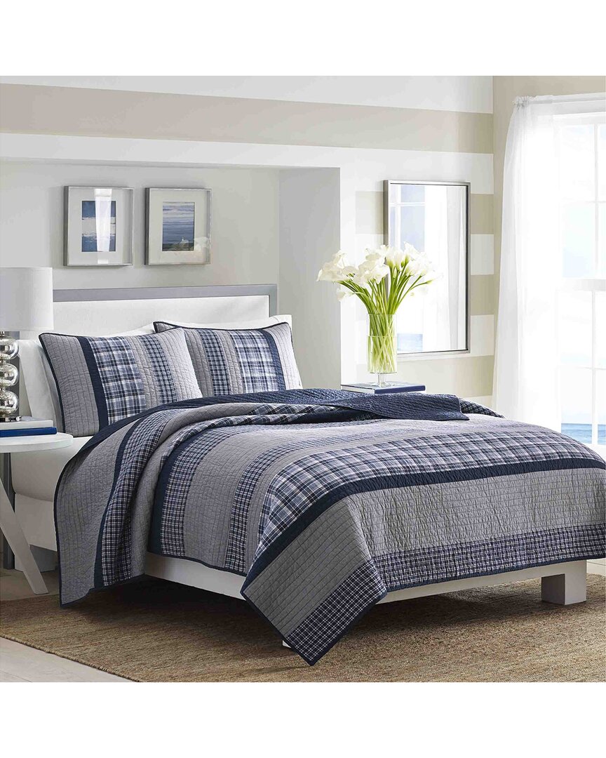 Shop Nautica Adelson Cotton Quilt In Blue