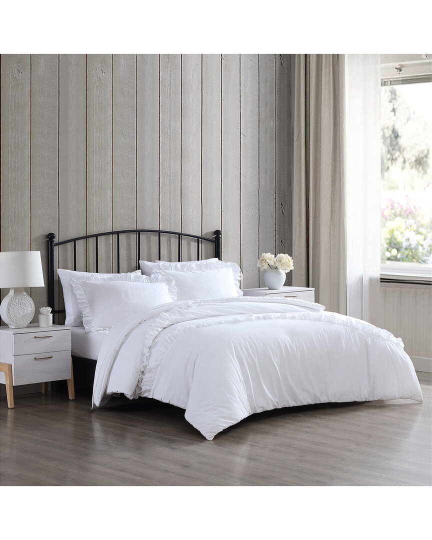 Stone Cottage Larissa Cotton Comforter Bedding Set In White