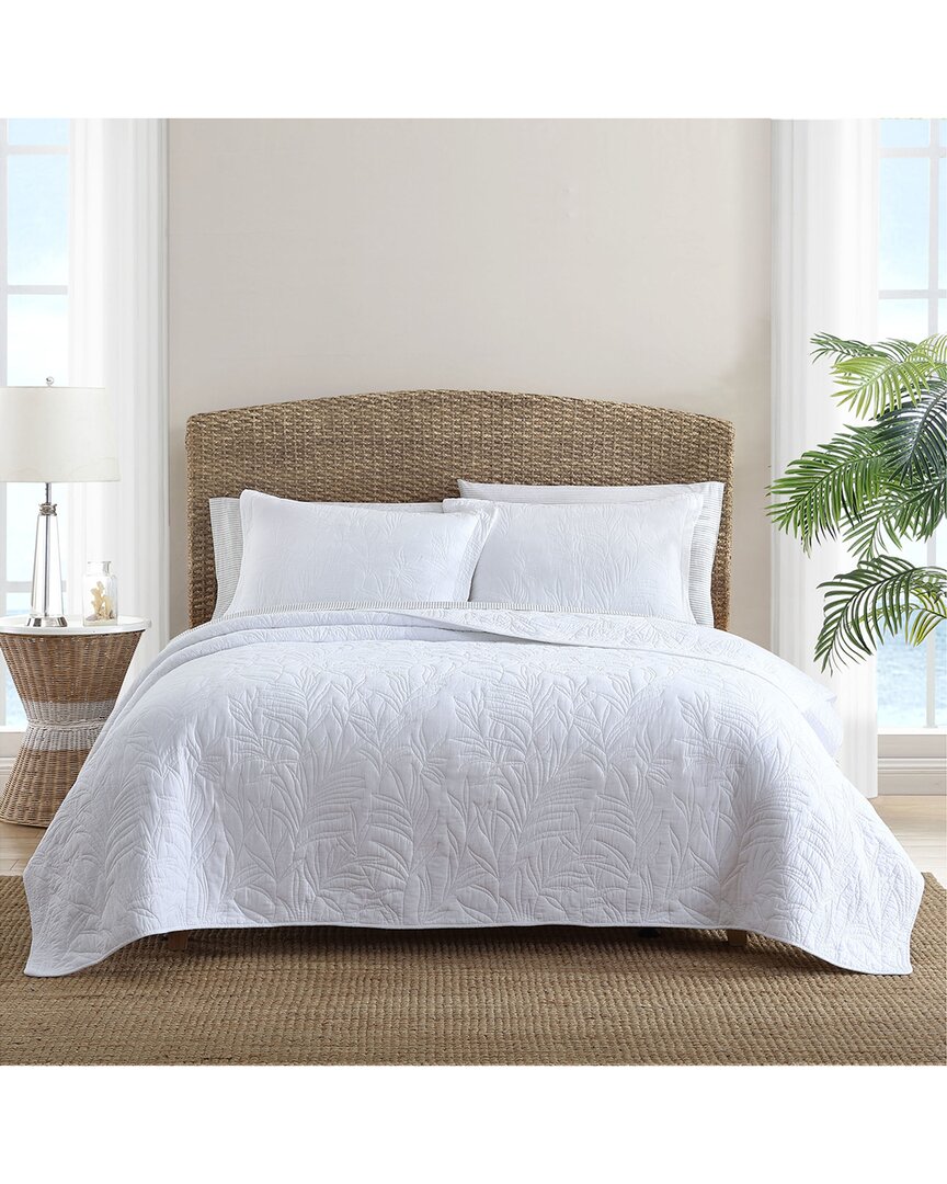 Tommy Bahama Solid Costa Sera Cotton Quilt In White