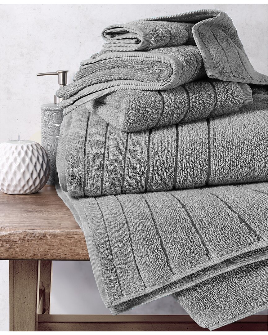 Anne Klein Reverie Towel Set In Grey