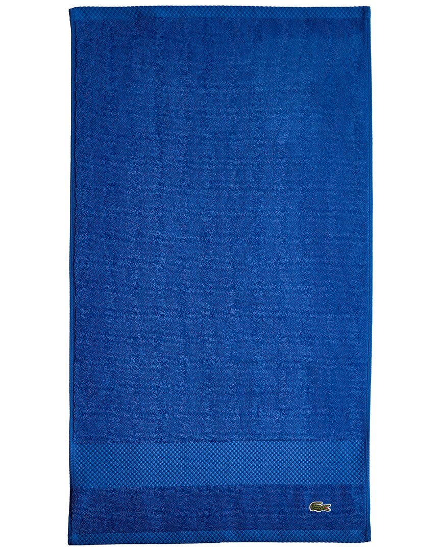 Lacoste Heritage Antimicrobial Hand Towel In Blue
