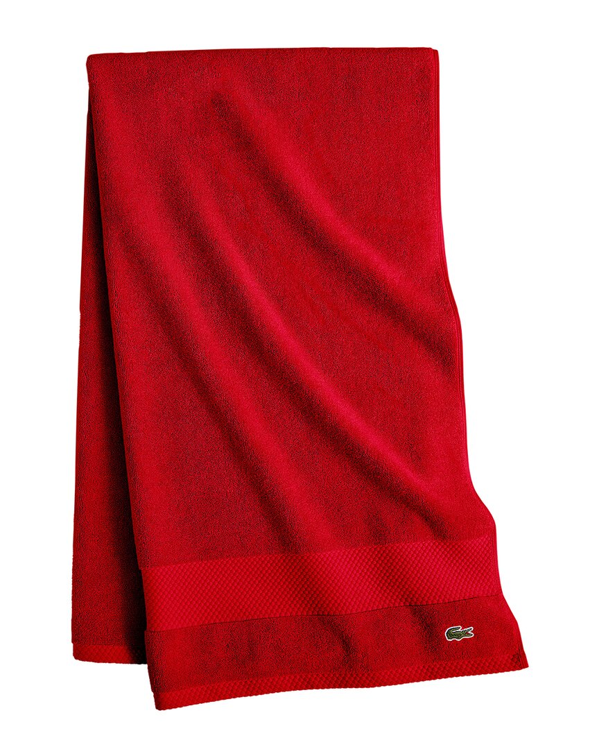 Lacoste Heritage Antimicrobial Bath Towel In Multi